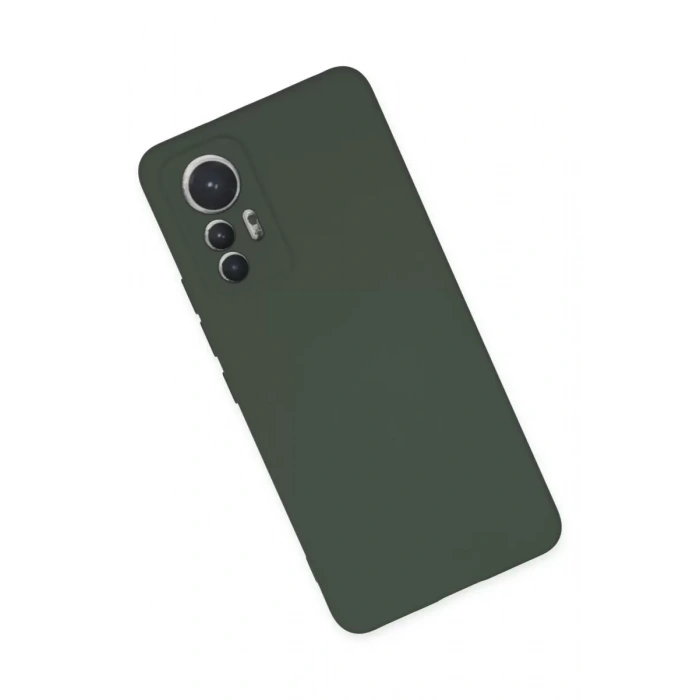 Xiaomi Mi 12 Lite Kılıf Nano içi Kadife Silikon - Koyu Yeşil