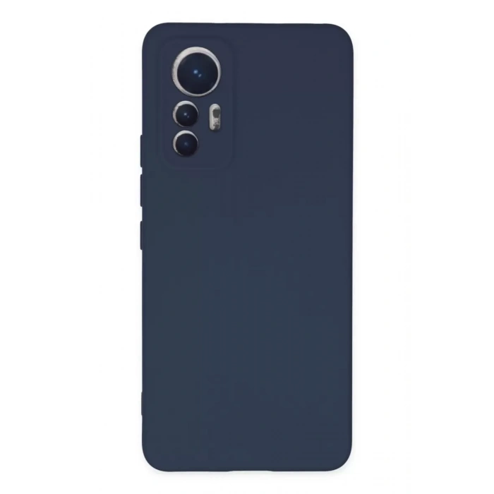 Xiaomi Mi 12 Lite Kılıf Nano içi Kadife Silikon - Lacivert