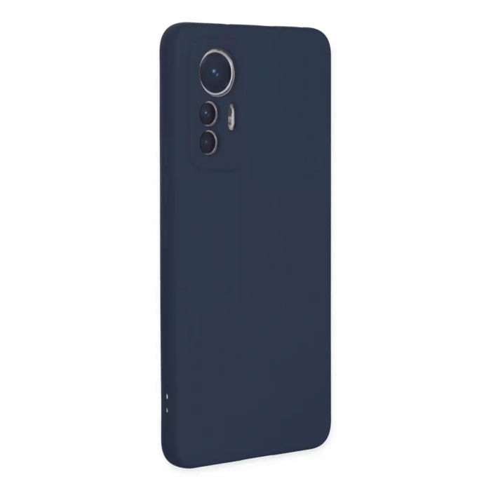 Xiaomi Mi 12 Lite Kılıf Nano içi Kadife Silikon - Lacivert