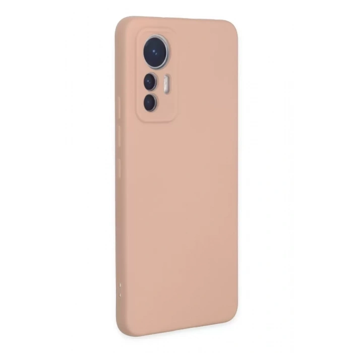 Xiaomi Mi 12 Lite Kılıf Nano içi Kadife Silikon - Pudra