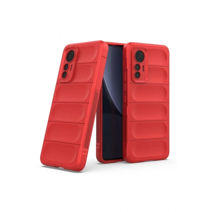 Xiaomi Mi 12 Lite Kılıf Optimum Silikon - Kırmızı