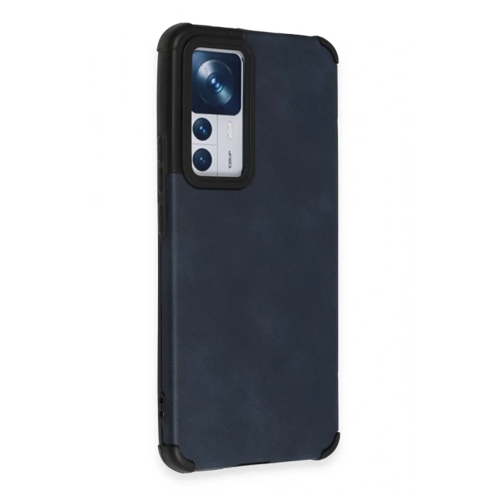 Xiaomi Mi 12T Kılıf Loop Deri Silikon - Lacivert