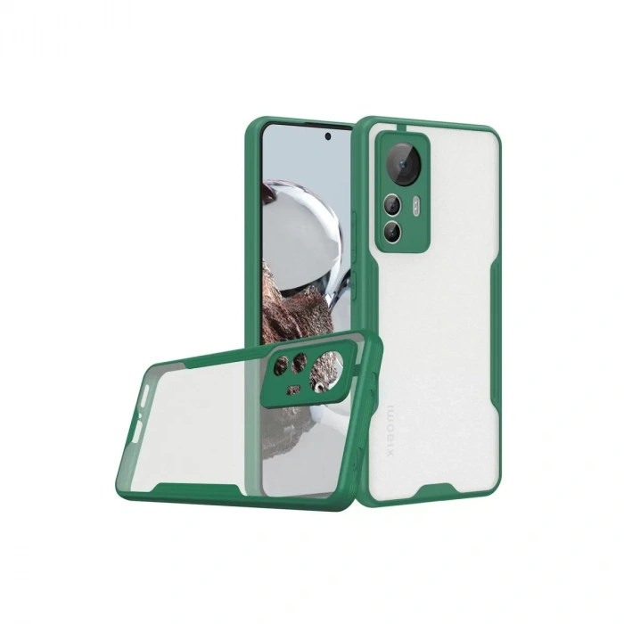 Xiaomi Mi 12T Kılıf Platin Silikon - Yeşil