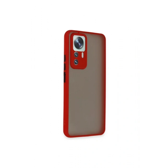 Xiaomi Mi 12T Pro Kılıf Montreal Silikon Kapak - Kırmızı