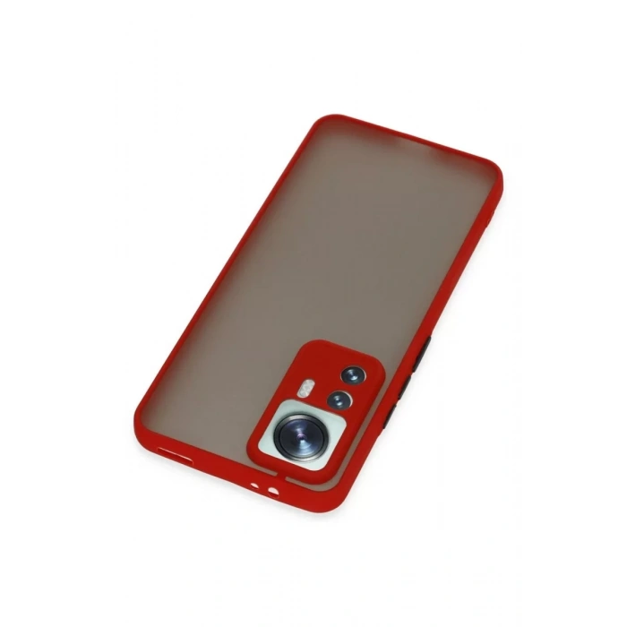 Xiaomi Mi 12T Pro Kılıf Montreal Silikon Kapak - Kırmızı