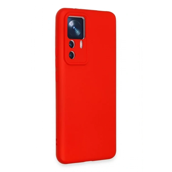 Xiaomi Mi 12T Pro Kılıf Nano içi Kadife Silikon - Kırmızı