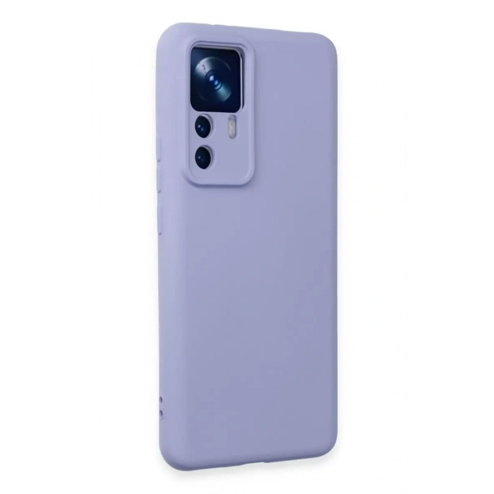 Xiaomi Mi 12T Pro Kılıf Nano içi Kadife Silikon - Lila