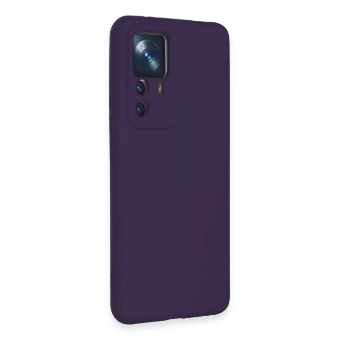 Xiaomi Mi 12T Pro Kılıf Nano içi Kadife Silikon - Mor