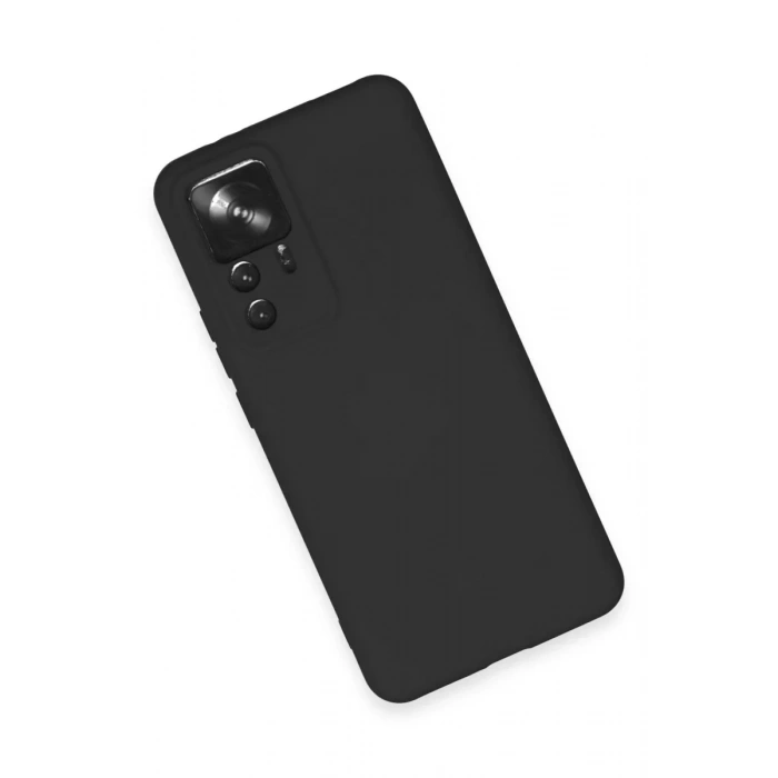 Xiaomi Mi 12T Pro Kılıf Nano içi Kadife Silikon - Siyah