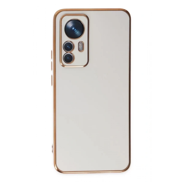 Xiaomi Mi 12T Pro Kılıf Volet Silikon - Beyaz