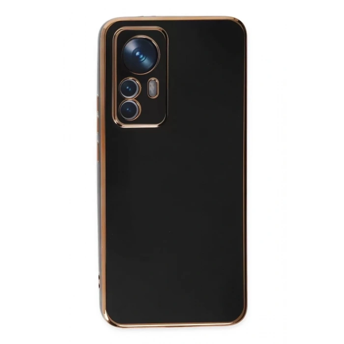 Xiaomi Mi 12T Pro Kılıf Volet Silikon - Siyah