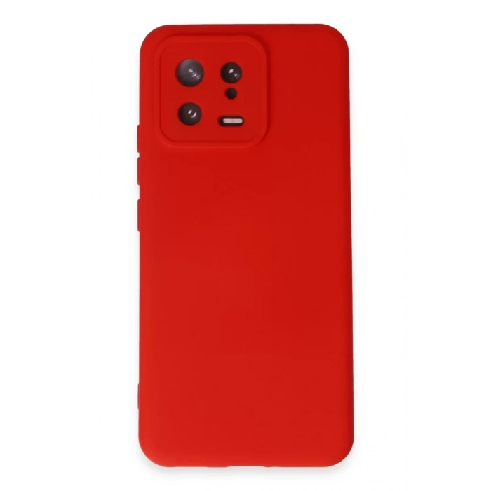Xiaomi Mi 13 Kılıf Nano içi Kadife Silikon - Kırmızı