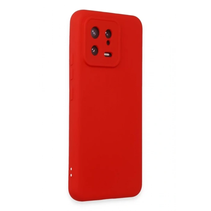 Xiaomi Mi 13 Kılıf Nano içi Kadife Silikon - Kırmızı