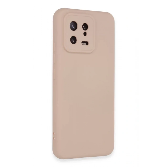 Xiaomi Mi 13 Kılıf Nano içi Kadife Silikon - Pudra