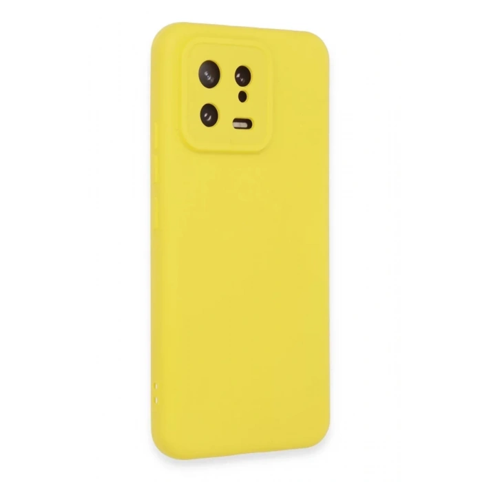 Xiaomi Mi 13 Kılıf Nano içi Kadife Silikon - Sarı