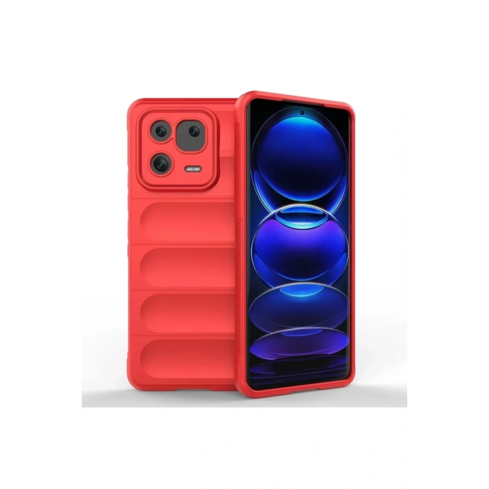 Xiaomi Mi 13 Kılıf Optimum Silikon - Kırmızı