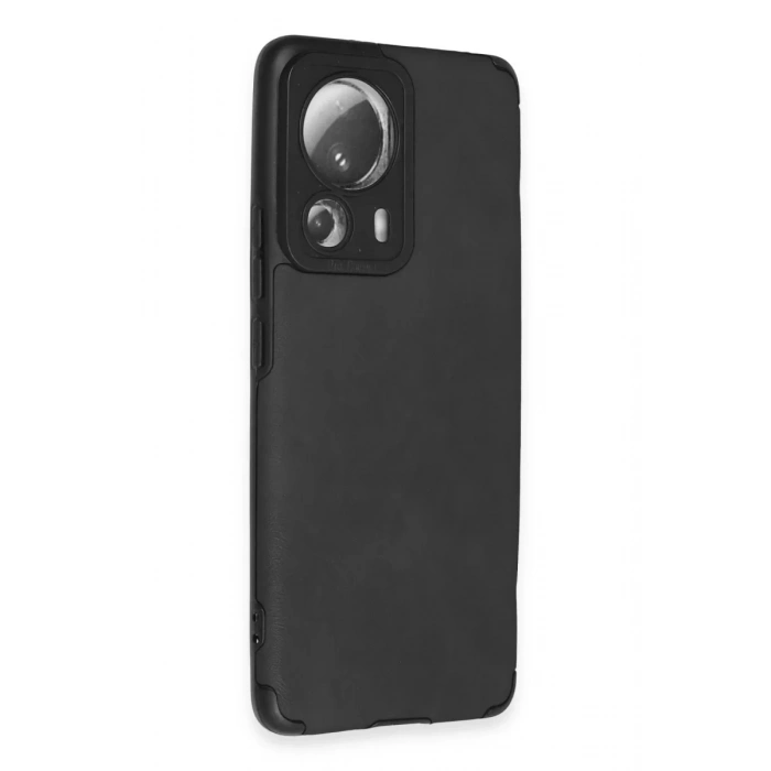 Xiaomi Mi 13 Lite Kılıf Loop Deri Silikon - Siyah