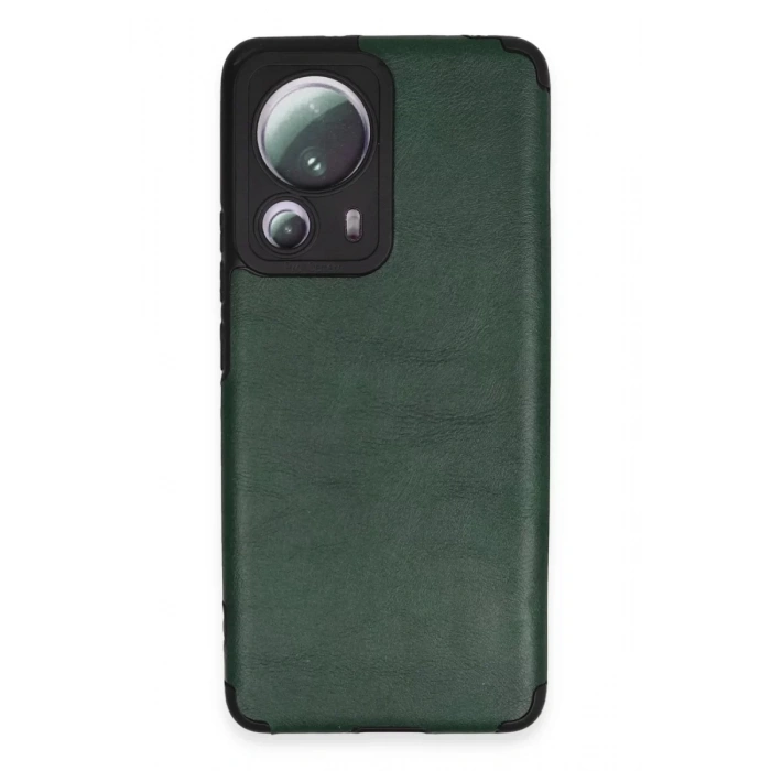 Xiaomi Mi 13 Lite Kılıf Loop Deri Silikon - Yeşil