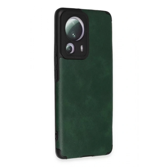 Xiaomi Mi 13 Lite Kılıf Loop Deri Silikon - Yeşil