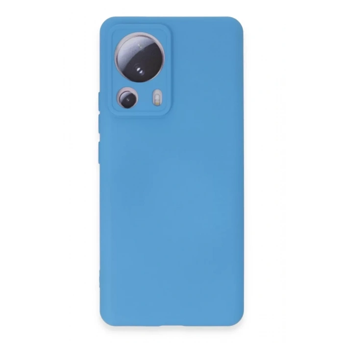 Xiaomi Mi 13 Lite Kılıf Nano içi Kadife Silikon - Mavi
