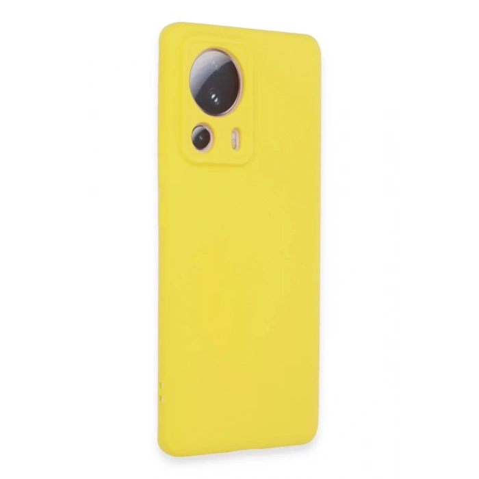 Xiaomi Mi 13 Lite Kılıf Nano içi Kadife Silikon - Sarı