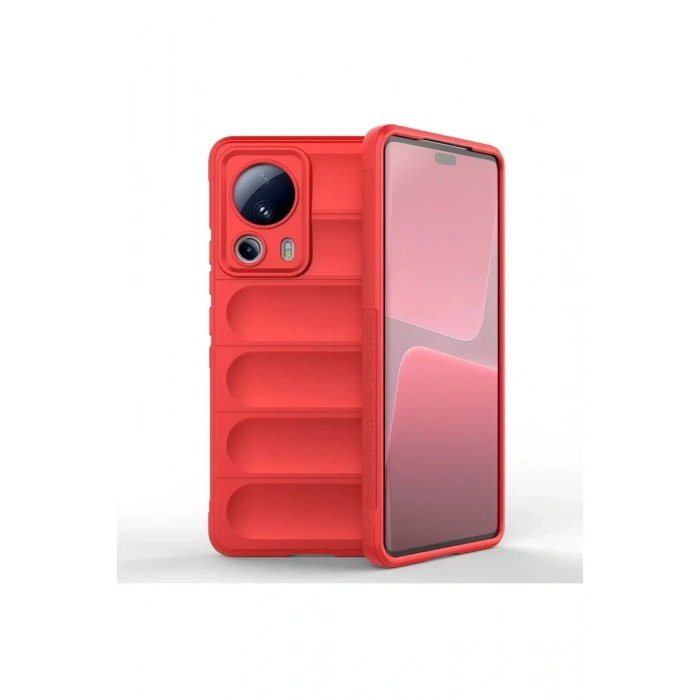 Xiaomi Mi 13 Lite Kılıf Optimum Silikon - Kırmızı