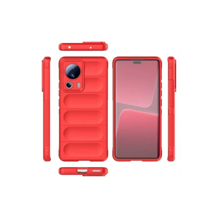 Xiaomi Mi 13 Lite Kılıf Optimum Silikon - Kırmızı