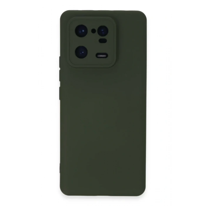 Xiaomi Mi 13 Pro Kılıf Nano içi Kadife Silikon - Koyu Yeşil