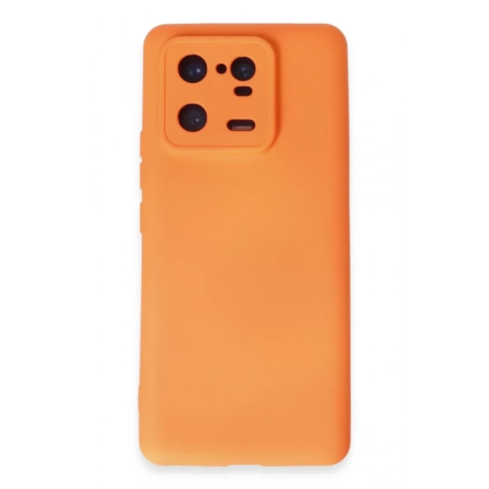Xiaomi Mi 13 Pro Kılıf Nano içi Kadife Silikon - Turuncu