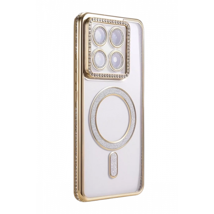Xiaomi Mi 14T Pro Joke Simli Magneticsafe Kılıf - Gold
