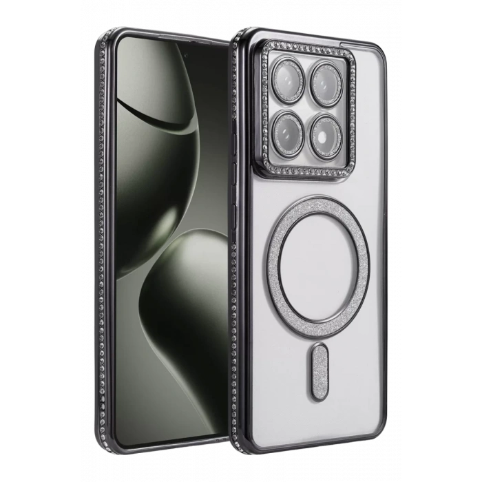 Xiaomi Mi 14T Pro Joke Simli Magneticsafe Kılıf - Siyah