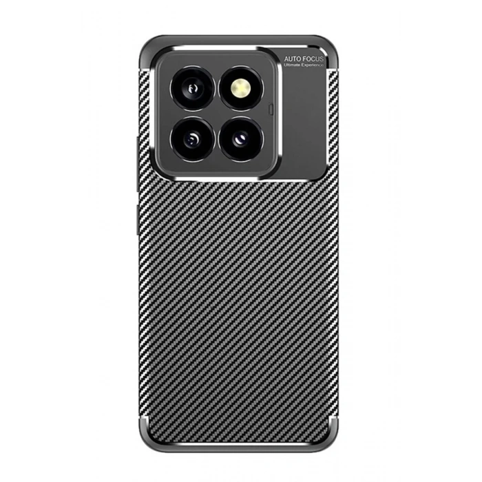 Xiaomi Mi 14T Pro Kılıf Auto Focus Karbon Kapak - Siyah