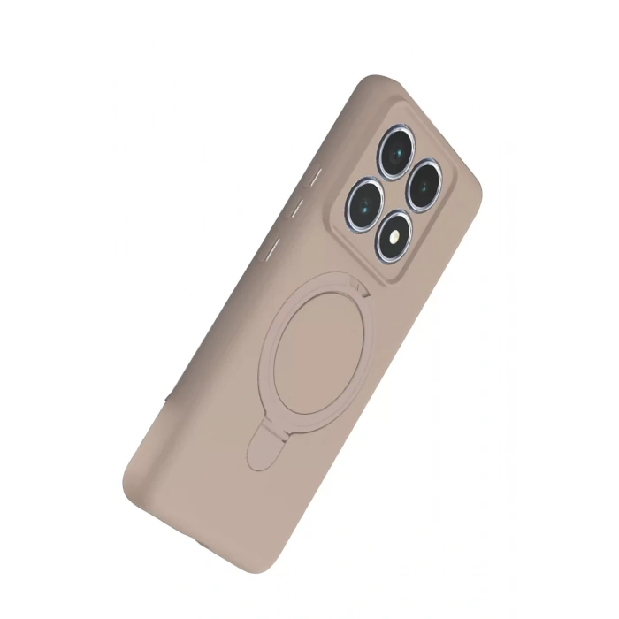 Xiaomi Mi 14T Pro Regal Magsafe Standlı Kapak - Çöl Titanyum