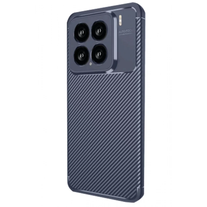 Xiaomi Mi 15 Kılıf Auto Focus Karbon Kapak - Lacivert
