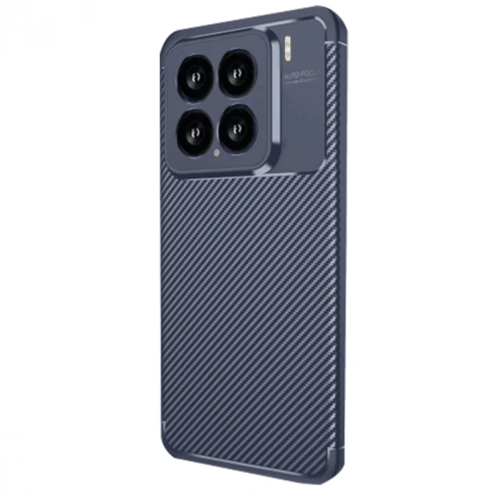 Xiaomi Mi 15 Kılıf Auto Focus Karbon Kapak - Lacivert