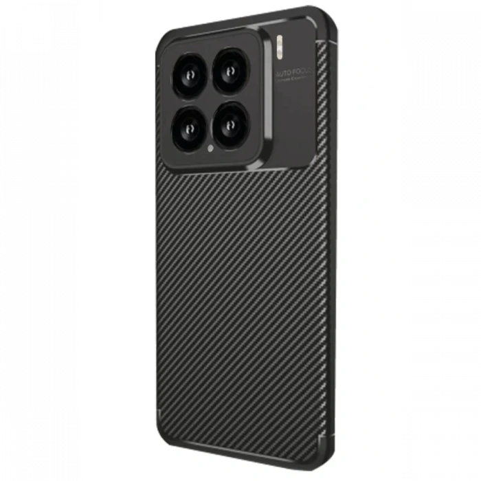 Xiaomi Mi 15 Kılıf Auto Focus Karbon Kapak - Siyah