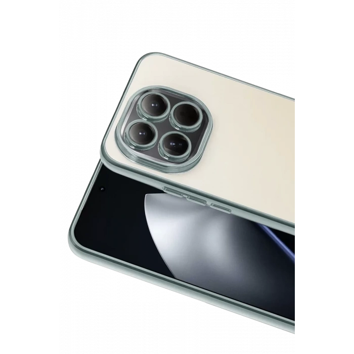 Xiaomi Mi 15 Lensli Silikon - Gümüş