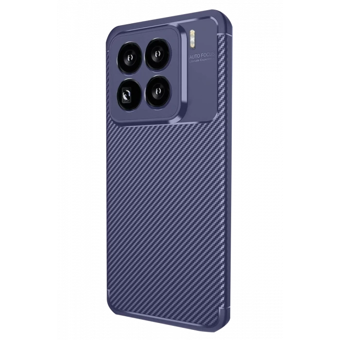 Xiaomi Mi 15 Pro Kılıf Auto Focus Karbon Kapak - Lacivert