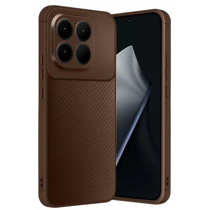 Xiaomi Mi 15T Auto Focus Karbon Kapak - Kahverengi