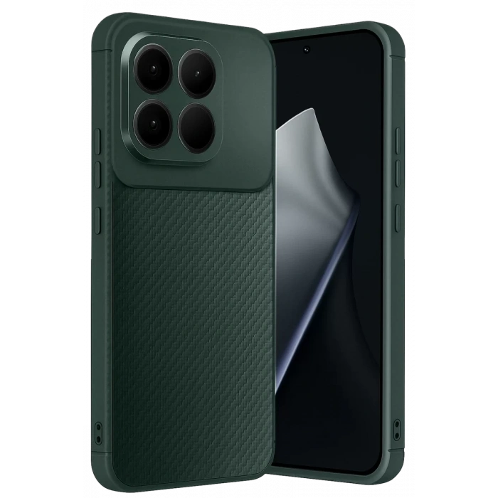 Xiaomi Mi 15T Auto Focus Karbon Kapak - Koyu Yeşil