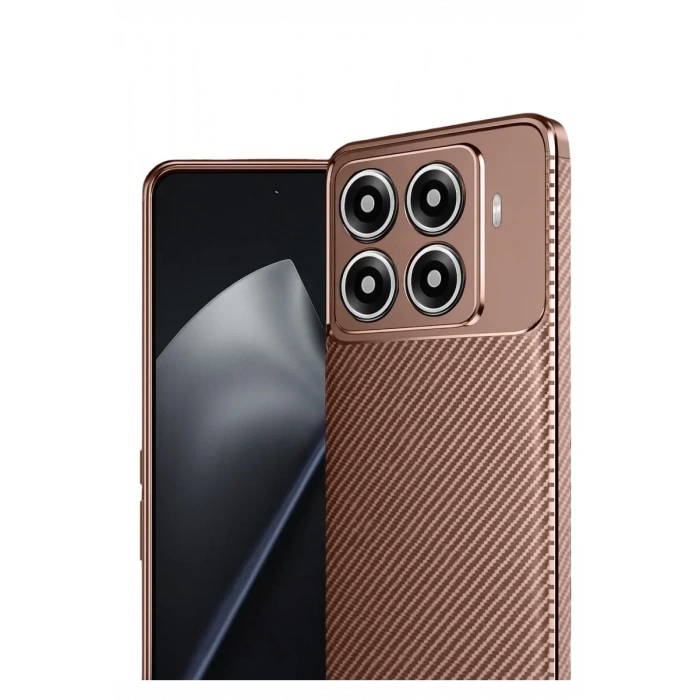 Xiaomi Mi 15T Pro Auto Focus Karbon Kapak - Kahverengi