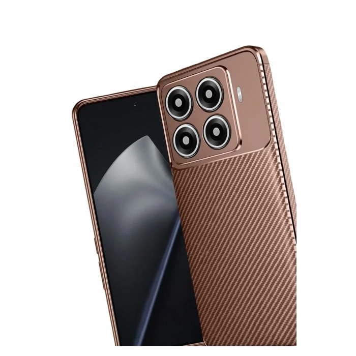 Xiaomi Mi 15T Pro Auto Focus Karbon Kapak - Kahverengi