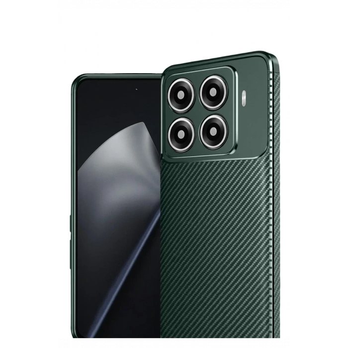 Xiaomi Mi 15T Pro Auto Focus Karbon Kapak - Koyu Yeşil