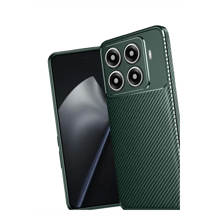 Xiaomi Mi 15T Pro Auto Focus Karbon Kapak - Koyu Yeşil