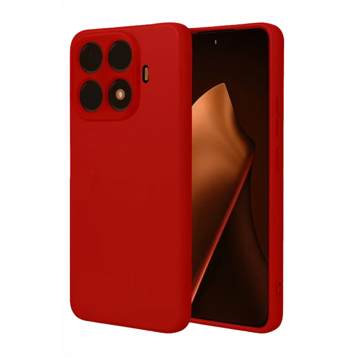 Xiaomi Mi 15T Pro Nano içi Kadife Silikon - Kırmızı