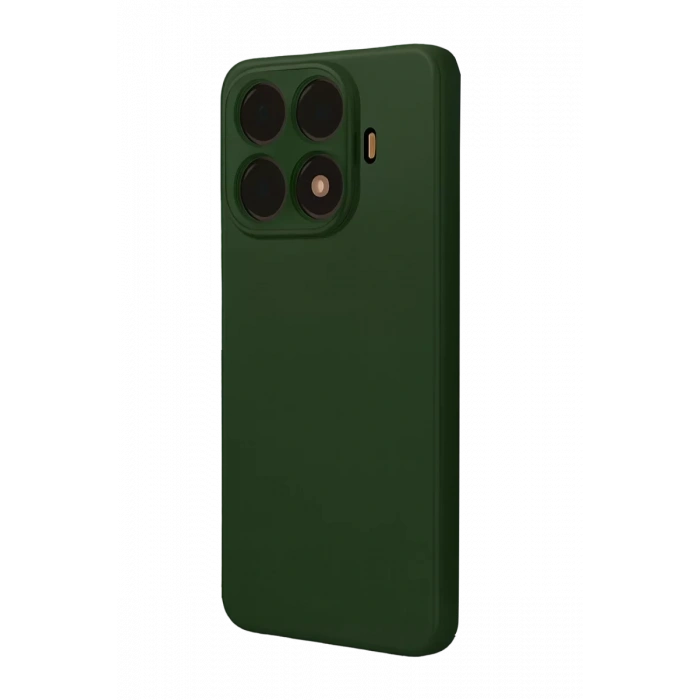 Xiaomi Mi 15T Pro Nano içi Kadife Silikon - Koyu Yeşil