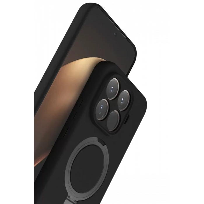 Xiaomi Mi 15T Pro Regal Magsafe Standlı Kapak - Siyah
