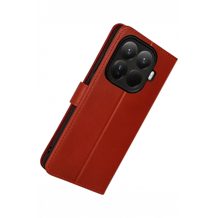 Xiaomi Mi 15T Pro Trend S Plus Kapaklı Kılıf - Kırmızı