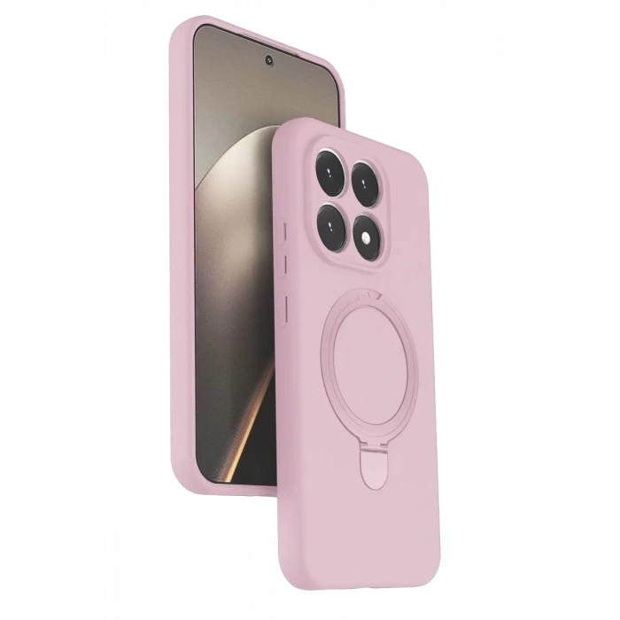 Xiaomi Mi 15T Regal Magsafe Standlı Kapak - Açık Pembe