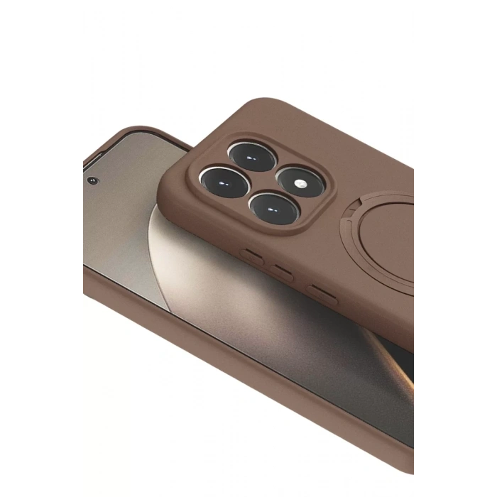 Xiaomi Mi 15T Regal Magsafe Standlı Kapak - Çöl Titanyum